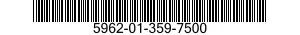 5962-01-359-7500 MICROCIRCUIT,MEMORY 5962013597500 013597500