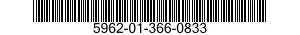 5962-01-366-0833 MICROCIRCUIT,LINEAR 5962013660833 013660833