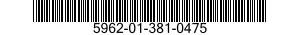 5962-01-381-0475 MICROCIRCUIT,DIGITAL 5962013810475 013810475
