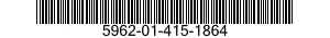 5962-01-415-1864 MICROCIRCUIT,MEMORY 5962014151864 014151864