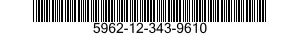 5962-12-343-9610 MICROCIRCUIT,DIGITAL 5962123439610 123439610