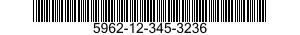 5962-12-345-3236 MICROCIRCUIT,HYBRID 5962123453236 123453236