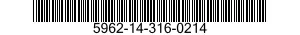 5962-14-316-0214 MICROCIRCUIT,LINEAR 5962143160214 143160214
