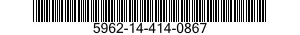 5962-14-414-0867 MEMOIRE PROGRAM A26 5962144140867 144140867