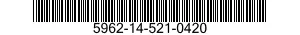 5962-14-521-0420 MICROCIRCUIT,MEMORY 5962145210420 145210420