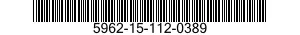 5962-15-112-0389 MEMORIA,PROGRAMMATA 5962151120389 151120389