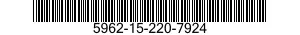5962-15-220-7924 CIRCUITO INTEGRATO 5962152207924 152207924