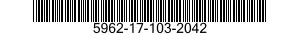 5962-17-103-2042 MICROCIRCUIT,DIGITAL 5962171032042 171032042