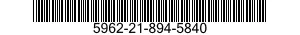 5962-21-894-5840 MICROCIRCUIT,MEMORY 5962218945840 218945840