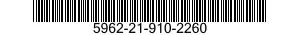 5962-21-910-2260 MICROCIRCUIT,MEMORY 5962219102260 219102260