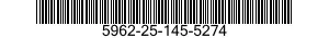 5962-25-145-5274 MICROCIRCUIT,MEMORY 5962251455274 251455274