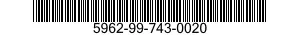 5962-99-743-0020 MICROCIRCUIT,DIGITAL 5962997430020 997430020