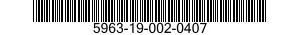 5963-19-002-0407 ELECTRONIC MODULE,STANDARDIZED 5963190020407 190020407