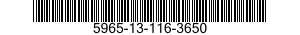 5965-13-116-3650 LOUDSPEAKER,PERMANENT MAGNET 5965131163650 131163650