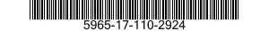 5965-17-110-2924 HEADSET,ELECTRICAL 5965171102924 171102924