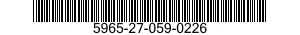 5965-27-059-0226 LOUDSPEAKER,ELECTROMAGNETIC 5965270590226 270590226