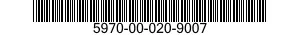 5970-00-020-9007 INSULATOR,FEEDTHRU 5970000209007 000209007