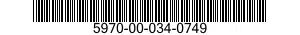 5970-00-034-0749  5970000340749 000340749