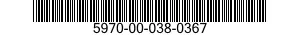5970-00-038-0367  5970000380367 000380367
