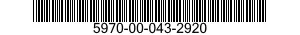 5970-00-043-2920  5970000432920 000432920