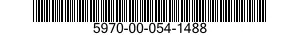 5970-00-054-1488 INSULATOR,PIN CAP 5970000541488 000541488