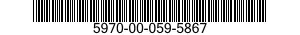 5970-00-059-5867 INSULATION SLEEVING,ELECTRICAL 5970000595867 000595867