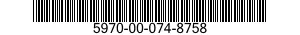 5970-00-074-8758  5970000748758 000748758