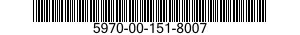 5970-00-151-8007  5970001518007 001518007
