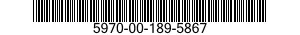 5970-00-189-5867  5970001895867 001895867
