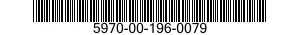 5970-00-196-0079  5970001960079 001960079