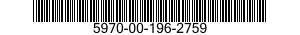 5970-00-196-2759  5970001962759 001962759