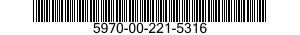 5970-00-221-5316 INSULATION SLEEVING,ELECTRICAL 5970002215316 002215316