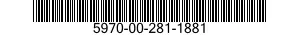 5970-00-281-1881 TAPE,INSULATION,ELECTRICAL 5970002811881 002811881