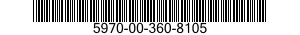 5970-00-360-8105 INSULATOR,PLATE 5970003608105 003608105