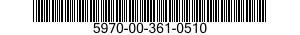 5970-00-361-0510  5970003610510 003610510