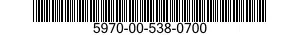 5970-00-538-0700  5970005380700 005380700