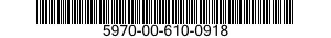 5970-00-610-0918  5970006100918 006100918