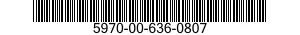 5970-00-636-0807  5970006360807 006360807