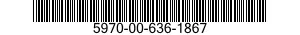 5970-00-636-1867  5970006361867 006361867