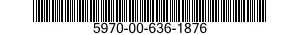 5970-00-636-1876  5970006361876 006361876