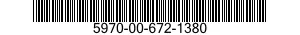 5970-00-672-1380 SLEEVING,TEXTILE,ELECTRICAL 5970006721380 006721380