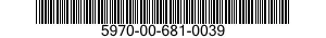 5970-00-681-0039 INSULATOR,SUSPENSION 5970006810039 006810039