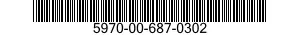 5970-00-687-0302 SLEEVING,TEXTILE,ELECTRICAL 5970006870302 006870302