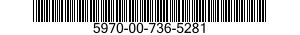 5970-00-736-5281 INSULATION SLEEVING,ELECTRICAL 5970007365281 007365281