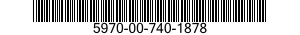 5970-00-740-1878  5970007401878 007401878