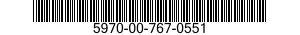 5970-00-767-0551 INSULATION SLEEVING,ELECTRICAL 5970007670551 007670551