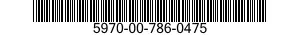 5970-00-786-0475  5970007860475 007860475