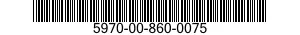 5970-00-860-0075  5970008600075 008600075