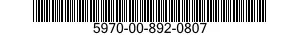 5970-00-892-0807  5970008920807 008920807
