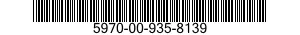 5970-00-935-8139 INSULATOR,FEEDTHRU 5970009358139 009358139